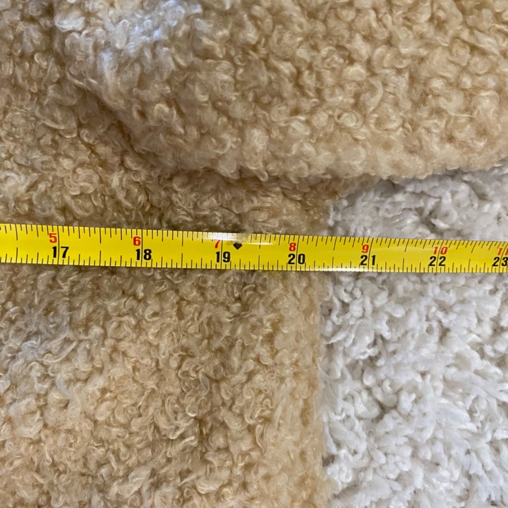 By Anthropologie Color Block Sherpa Jacket. Multicolor. Medium - Picture 10 of 11